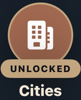 Cities unlocked